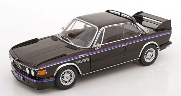 BMW E9 3.0 CSL Coupe mit Spoiler Set 1973 - 1975 schwarz 1:12