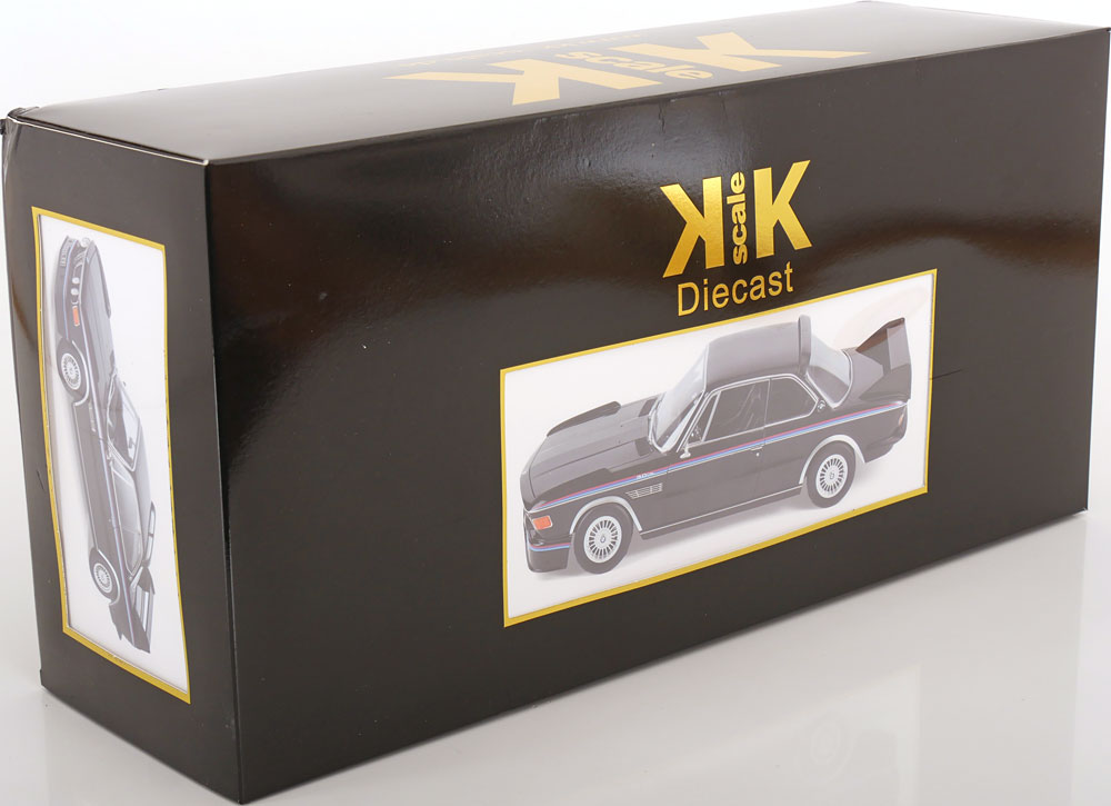 BMW E9 3.0 CSL Coupe mit Spoiler Set 1973 - 1975 schwarz 1:12
