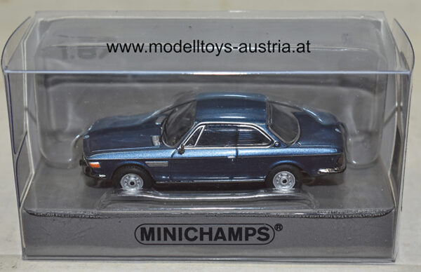 BMW E9 3.0 CSI Coupe 1971 blau metallik 1:87 H0