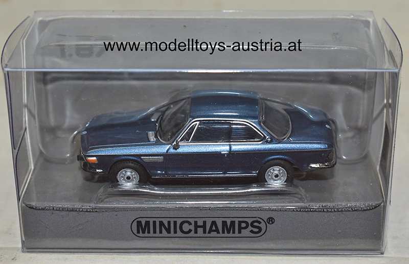 BMW E9 3.0 CSI Coupe 1971 blau metallik 1:87 H0