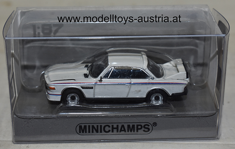 BMW E9 3.0 CSL Coupe mit Spoiler Set 1973 – 1975 weiss 1:87 H0