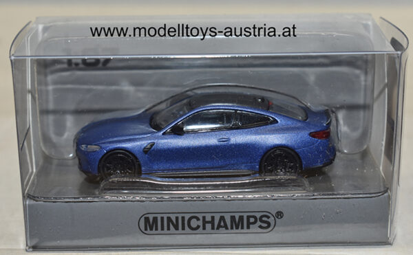 BMW G82 M4 Coupe 2020 matt blau metallik 1:87 H0