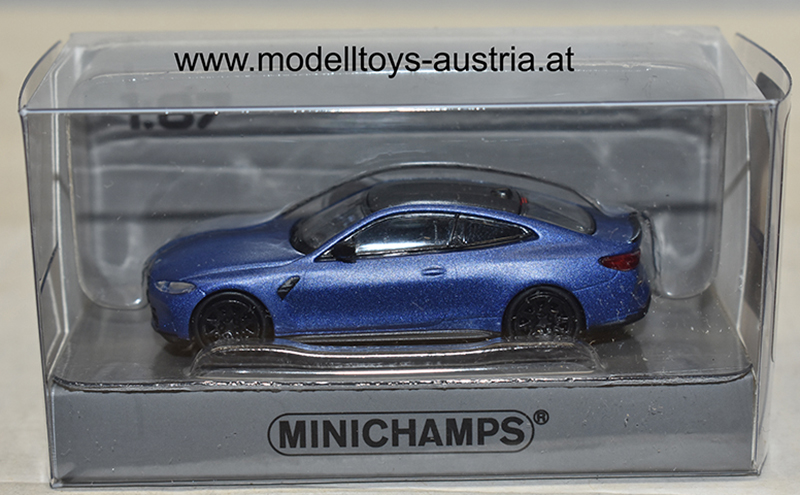 BMW G82 M4 Coupe 2020 matt blau metallik 1:87 H0