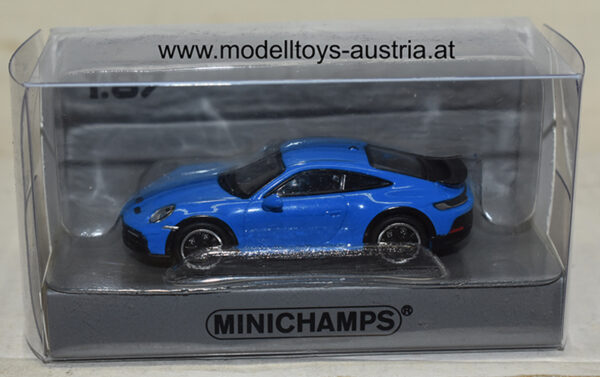 Porsche 911 992 Coupe DAKAR 2022 blau 1:87 H0