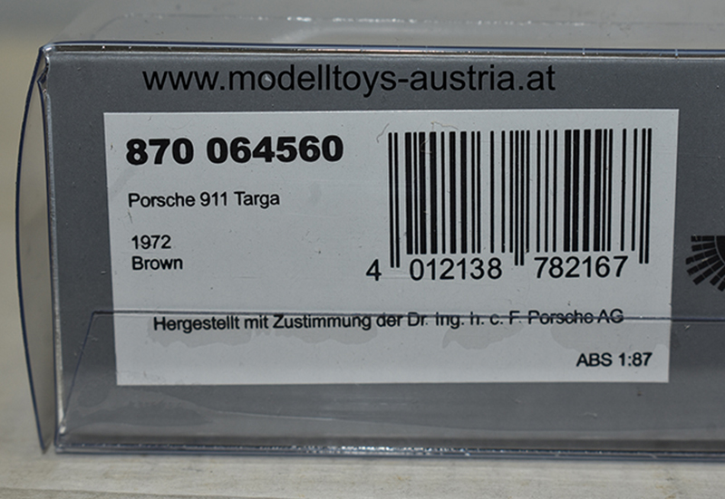 Porsche 911 Targa 1972 braun 1:87 H0 – Bild 2