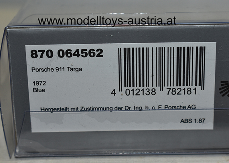 Porsche 911 Targa 1972 blau 1:87 H0 – Bild 2