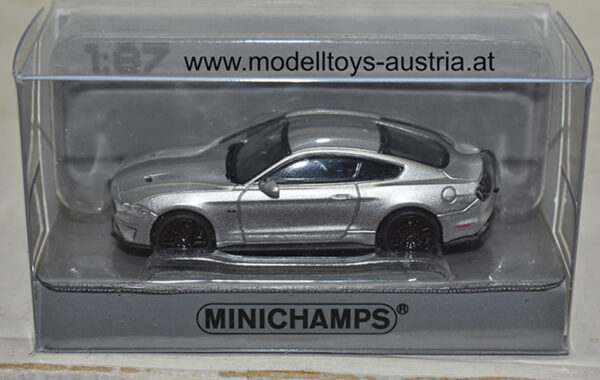 Ford Mustang Coupe 2018 silber 1:87 H0
