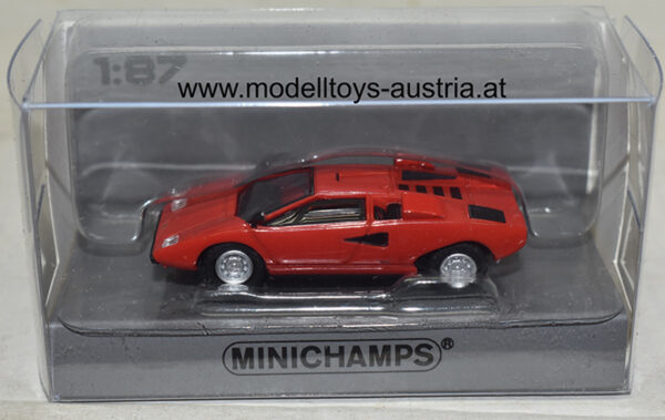 Lamborghini Countach LP 400  1974 rot 1:87 H0