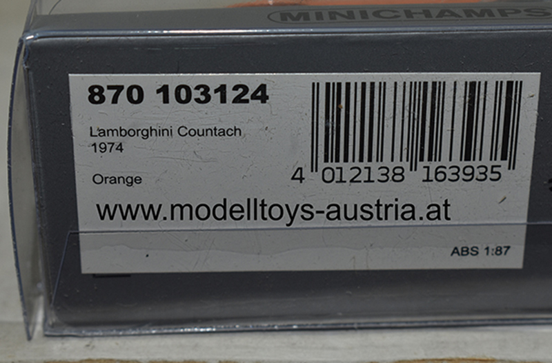 Lamborghini Countach LP 400 1974 orange 1:87 H0 – Bild 2