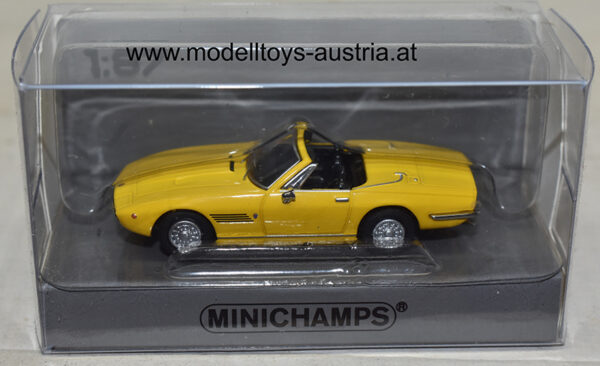 Maserati Ghibli Spyder Cabrio 1969 gelb 1:87 H0