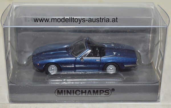 Maserati Ghibli Spyder Cabrio 1969 blau metallik 1:87 H0