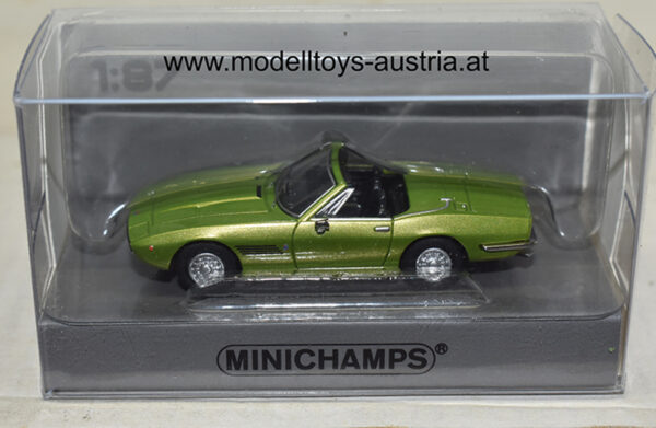 Maserati Ghibli Spyder Cabrio 1969 hell grüb metallik 1:87 H0