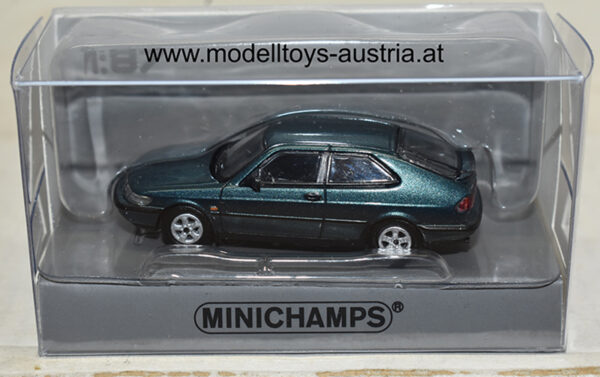 Saab 900 Coupe 1995 grün metallik 1:87 H0