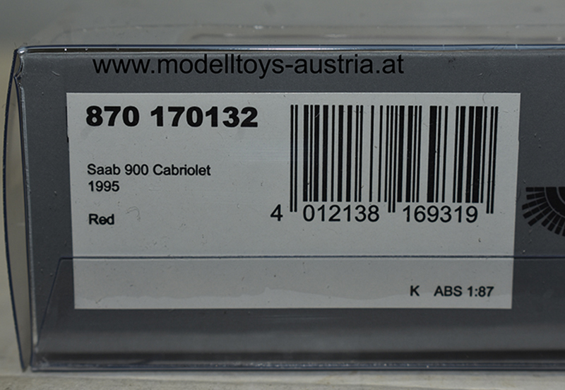Saab 900 Cabrio 1995 rot 1:87 H0 – Bild 2