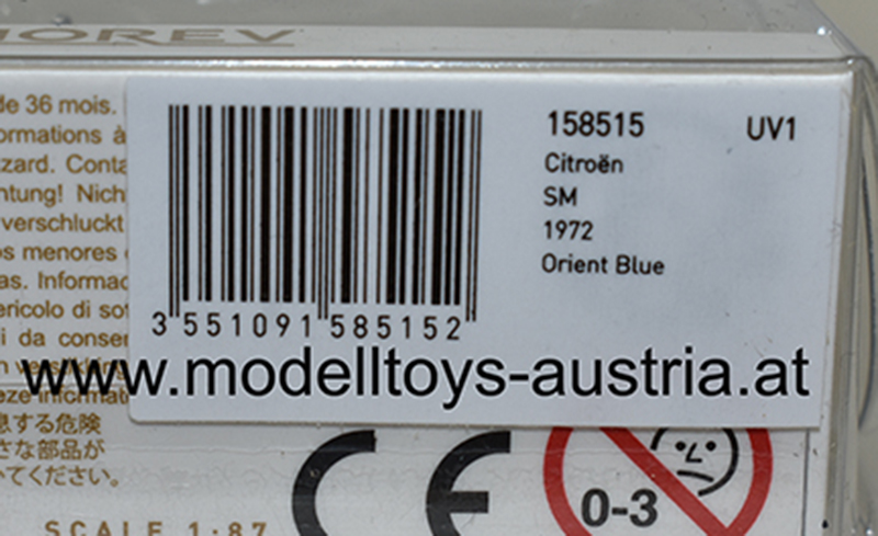 Citroen SM Maserati Coupe 1972 dunkel blau 1:87 H0 – Bild 2
