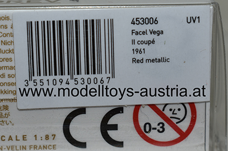Facel Vega Coupe 1961 rot metallik 1:87 H0 – Bild 2