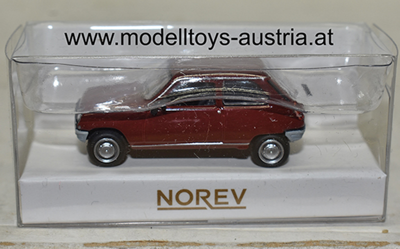 Renault 5 R5 Limousine 1972 dunkel rot 1:87 HO