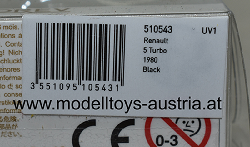 Renault 5 Turbo 1980 schwarz 1:87 H0 – Bild 2