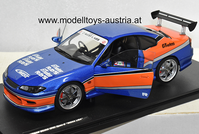 Nissan Silvia S15 SPEC-S 2006 Tokyo Drift MONA LISA 1:18