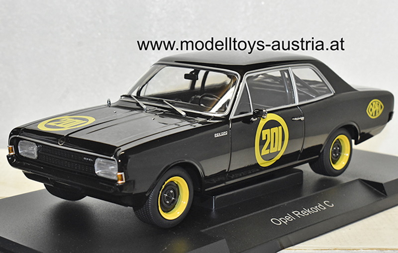 Opel Rekord C Coupe schwarze Witwe Black Widow 1:18