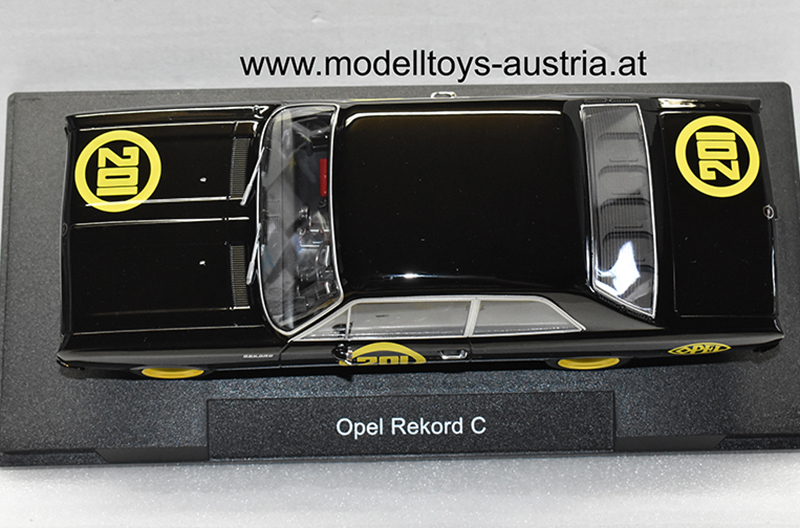 Opel Rekord C Coupe schwarze Witwe Black Widow 1:18 – Bild 5