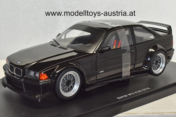 BMW E36 Coupe M3 GTR 1993 schwarz 1:18