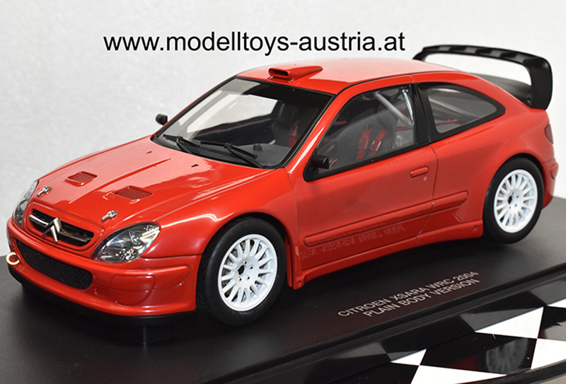 Citroen Xsara WRC 2004 PLAIN BODY Version rot 1:18