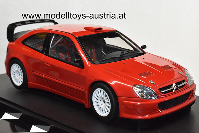 Citroen Xsara WRC 2004 PLAIN BODY Version rot 1:18 – Bild 2