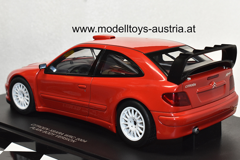 Citroen Xsara WRC 2004 PLAIN BODY Version rot 1:18 – Bild 4