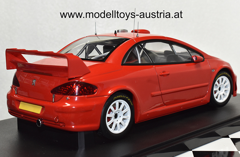 Peugeot 307 WRC 2005 PLAIN BODY Version rot 1:18 – Bild 3