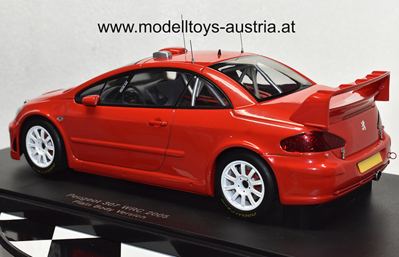 Peugeot 307 WRC 2005 PLAIN BODY Version rot 1:18 – Bild 4
