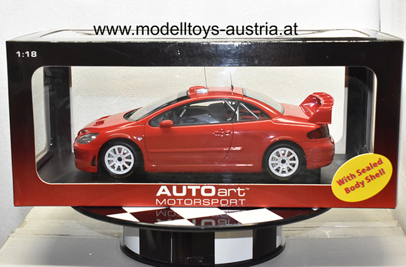 Peugeot 307 WRC 2005 PLAIN BODY Version rot 1:18 – Bild 6