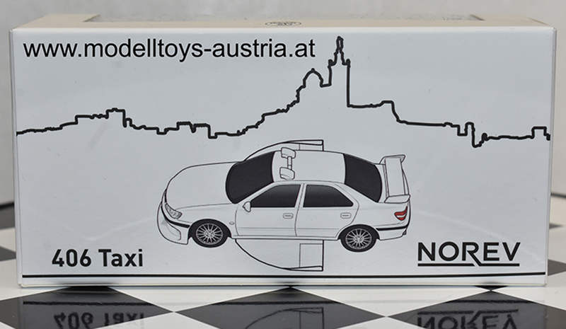 Peugeot 406 Limousine 1998 weiss TAXI TAXI Marseille 1:43 – Bild 9