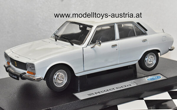 Peugeot 504 GL Limousine 1975 weiss 1:18