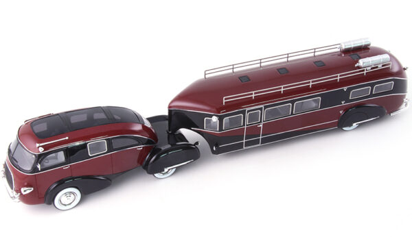 Zephyr Land Yacht Motorhome 1936 rot / schwarz 1:43