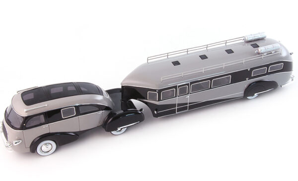 Zephyr Land Yacht Motorhome 1936 grau / schwarz 1:43